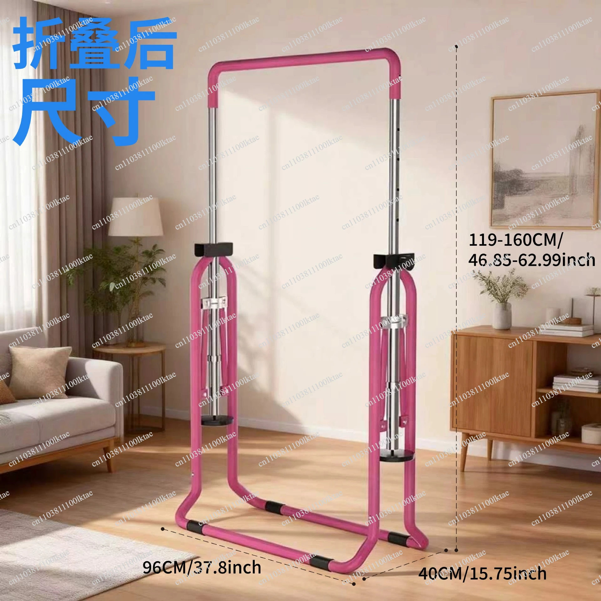 Adult Horizontal Bar Indoor Floor-to-ceiling Pull-up Swing Frame Children's Gymnastics Horizontal Bar Exercise