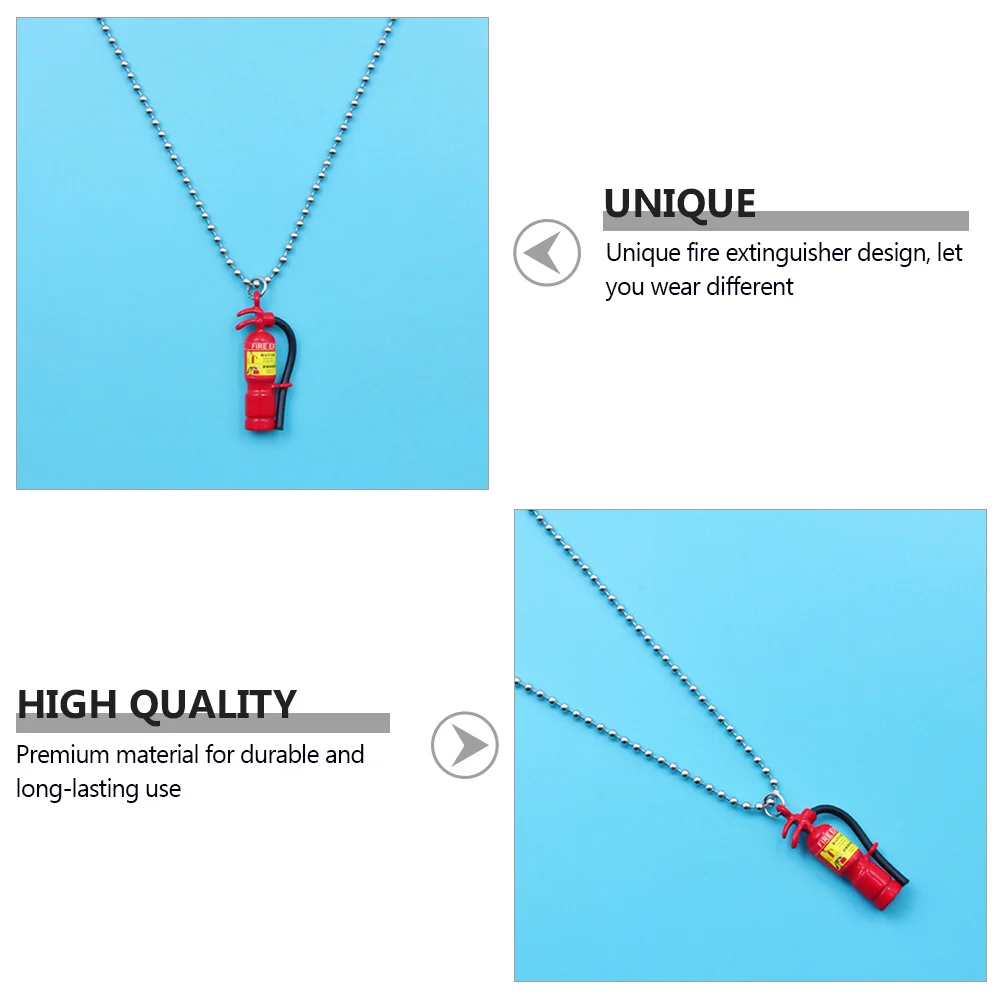 Firefighter Jewelry Extinguisher Necklace Choker Impressive Pendant European and American Attractive Men's