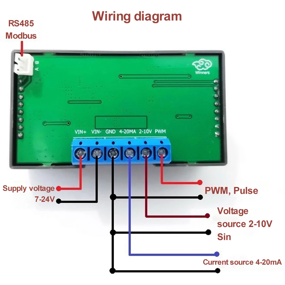 DC7-24V Signal Generator Generator Module PWM Pulse Adjustable Module 0-20mA 0-10V Signal Generator 1-1000Hz Sine Wave Generator