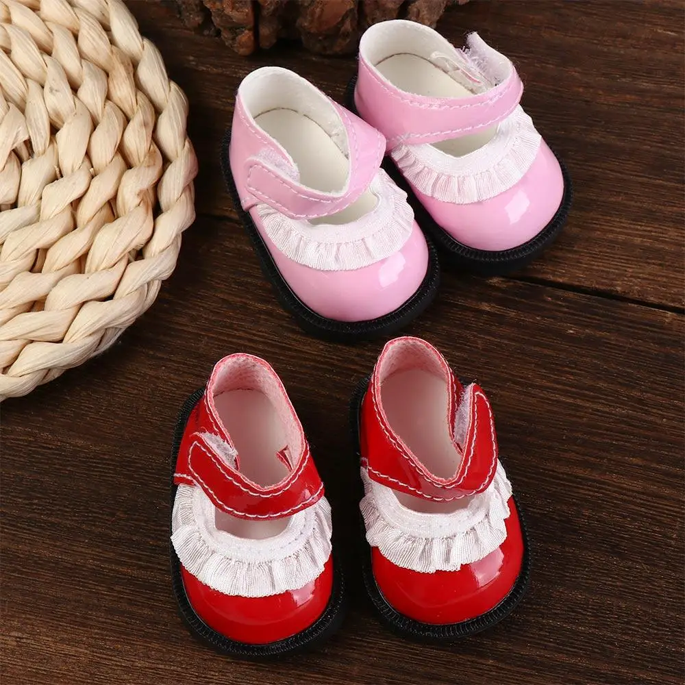 Doll Shoes PU Leather Bow Doll Shoes Boots Shoes PU Leather Doll Shoes Boots DIY Handmade 1 Pair Leather Shoes Dolls Kids Gifts