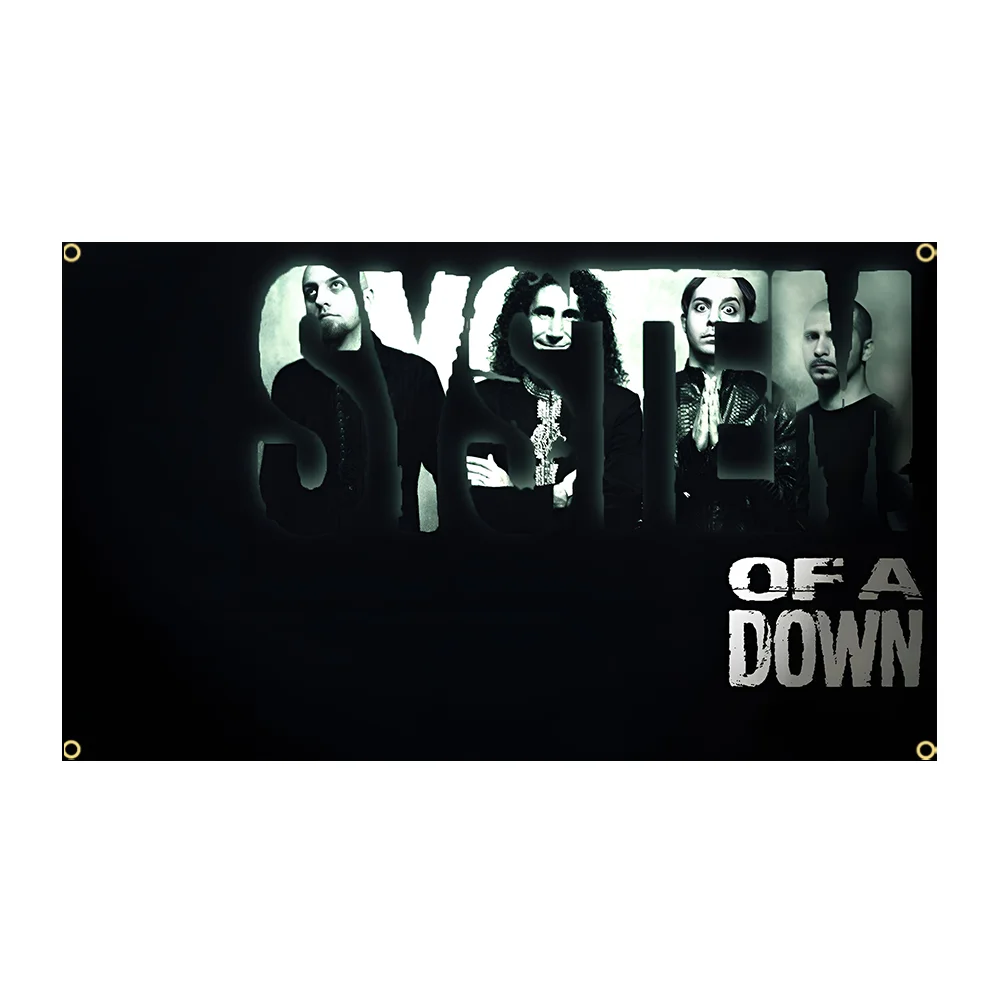 3x5FT  American Rock Band System Of A Down Flag applicable to Polyester Printed Home or Outdoor Decoration flag