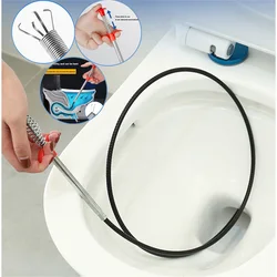 Kitchen Sink Cleaning Hair Catcher Bathroom Spring Pipe Dredging Tools Hair Clog Remover Grabber for Shower Drains Bath Basin