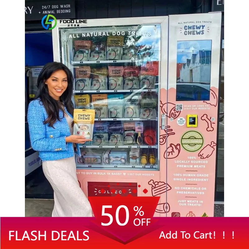 Smart Outdoor Pet Vending Machine for Sale Dog Food Treat Wash Pet Vending Machine Customized