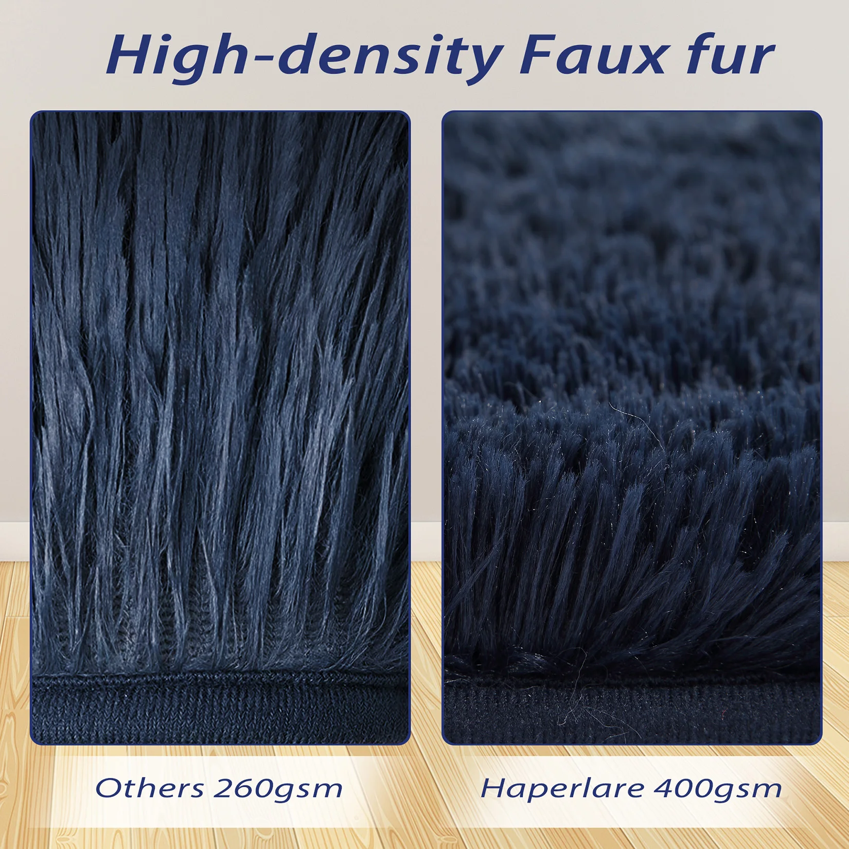 8X10ft Area Rugs for Living Room, Ultra-Luxurious Soft and Thick Faux Fur Shag Rug Non-Slip Carpet for Bedroom,Home Decor Rug