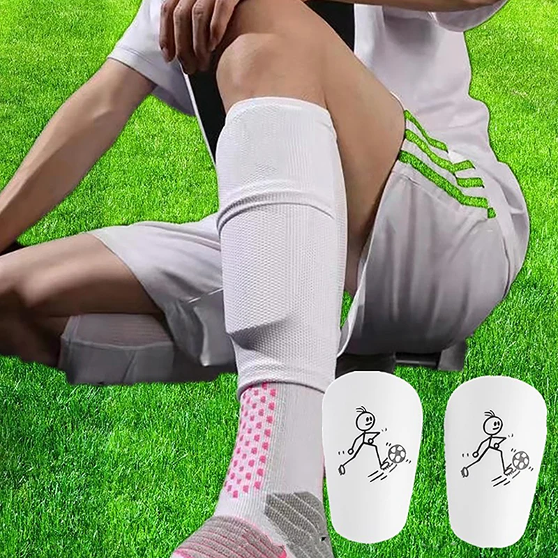 1Pair Mini Football Shin Pad Wear-resistant Shock Absorbing Leg Protector Lightweight Portable Soccer Training Shank Board