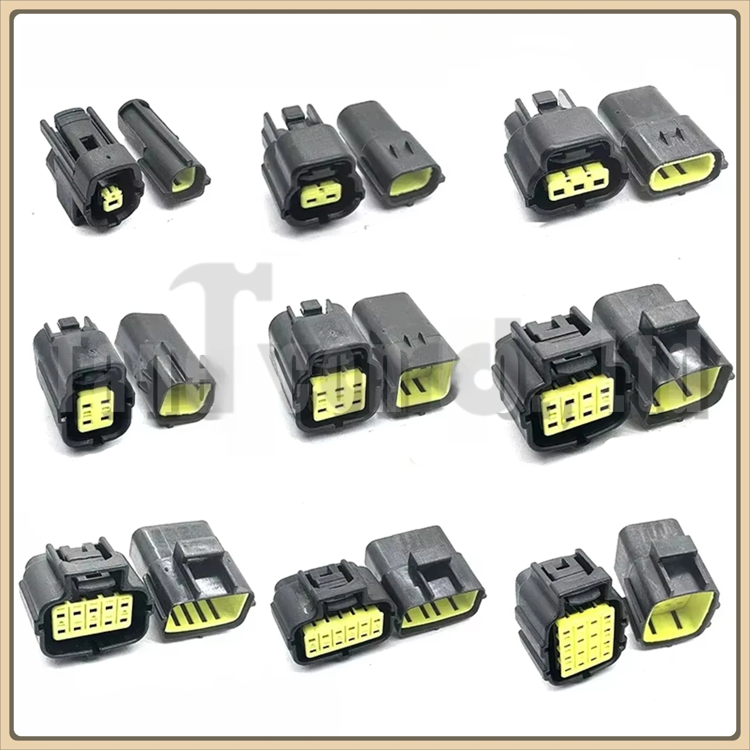 1/2/3/4/6/8/10/12/16 Pin Auto 1.8mm Waterproof Connector Electrical Plug Truck Harness Socket 174879-2 174877-2