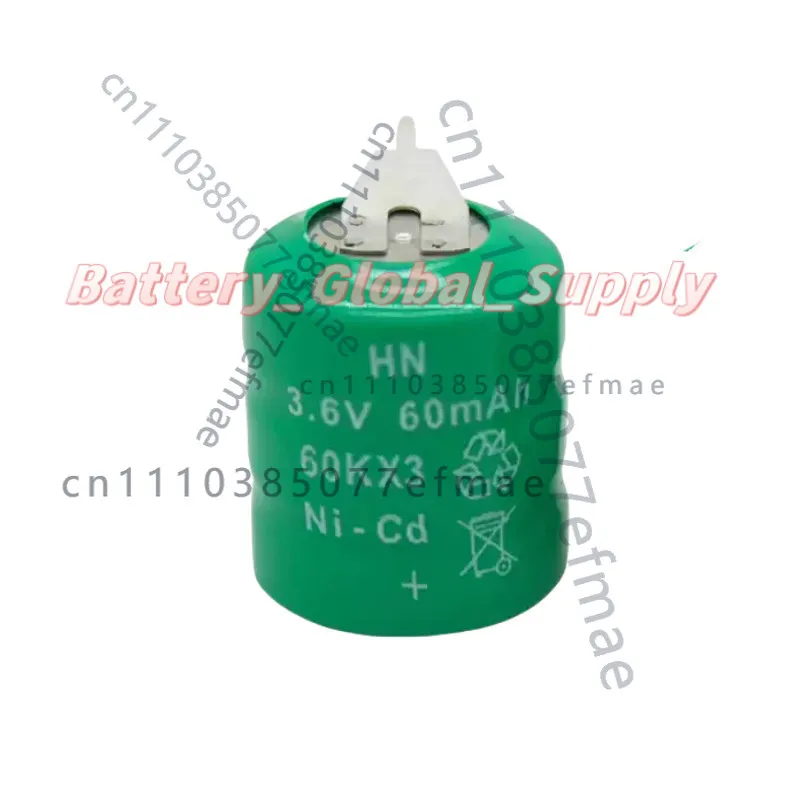 3.6V 60mAh Rechargeable Button Battery Nickel-cadmium Cell Factory Direct Supply