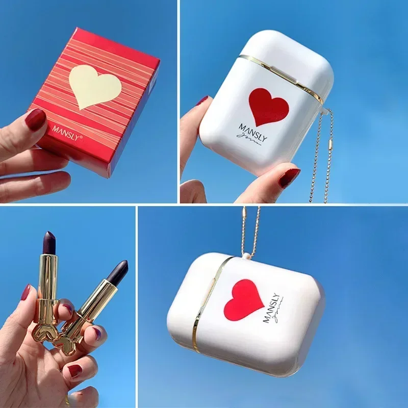 2 色をご用意しています口紅滑らかなマットな質感のリップグロス長持ち唇メイクアップヘッドセットボックスセット絶妙な韓国化粧品