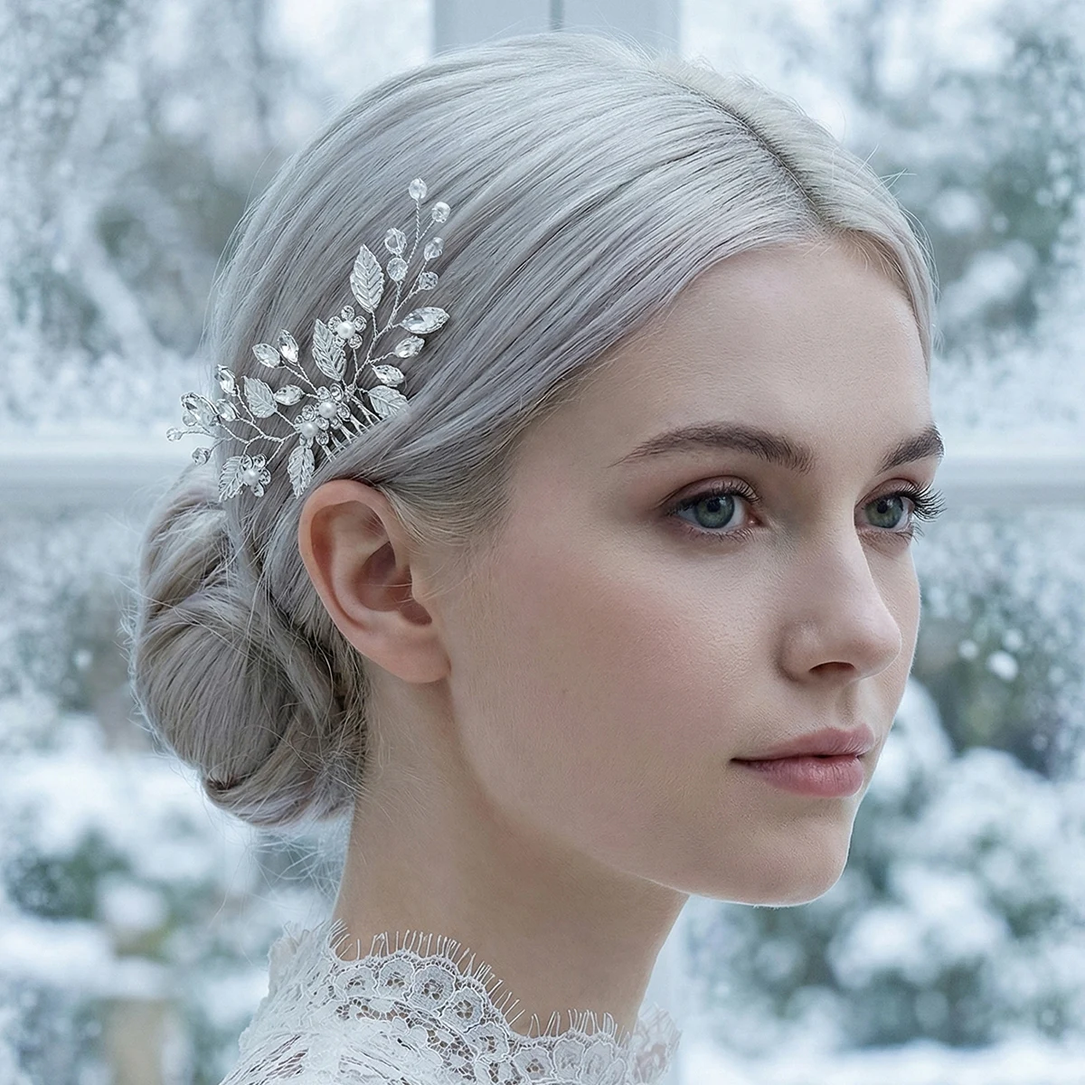 

Элегантная заколка-гребень для волос из металла и хрусталя, свадебный аксессуар для волос, украшение для женщин