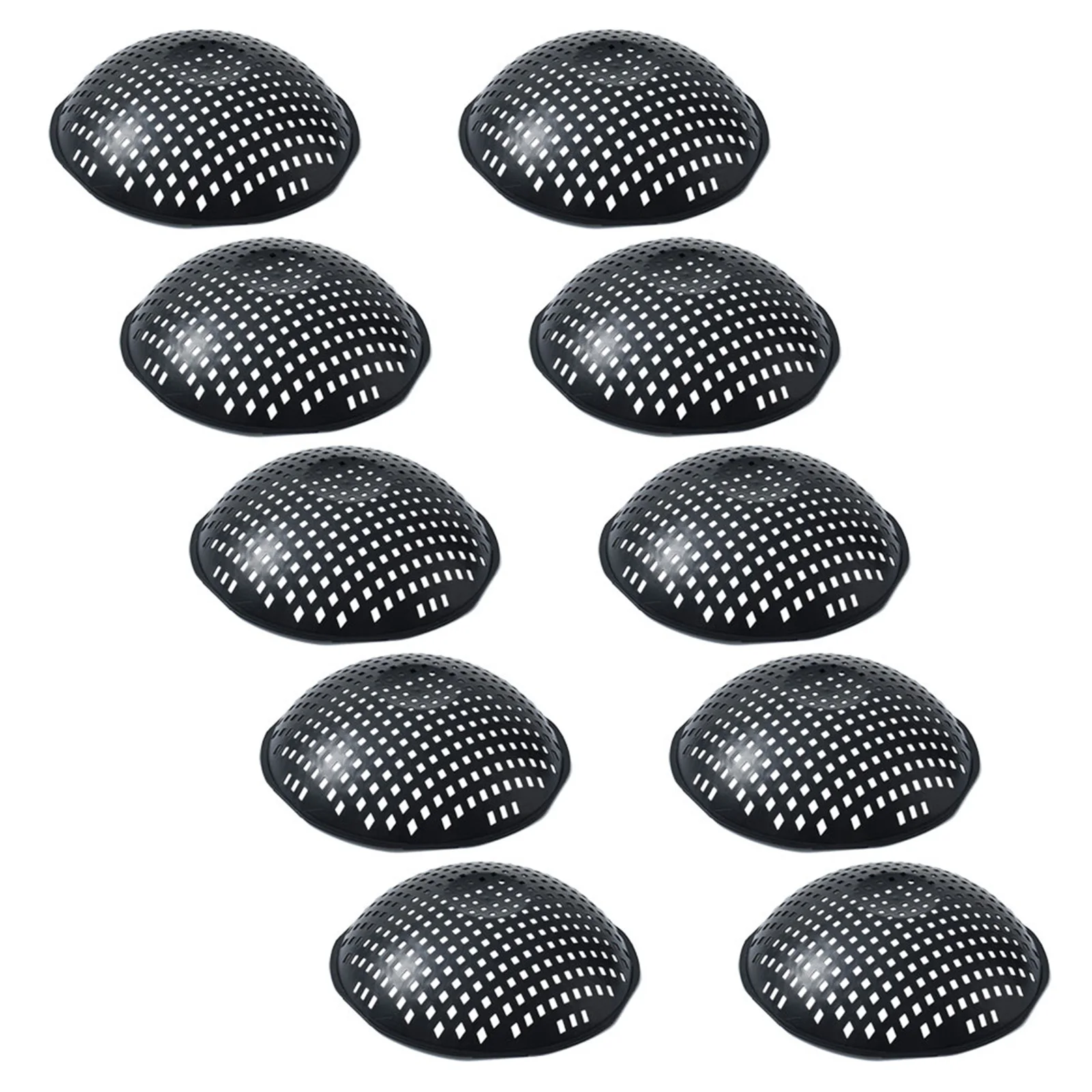 10 Buah Bantalan Jaring Lubang Pot Bunga Plastik, Alas Penyaring Air untuk Pot Tanaman, Tahan Lama, untuk Bonsai, Filter Drainase untuk Dalam dan Luar Ruangan