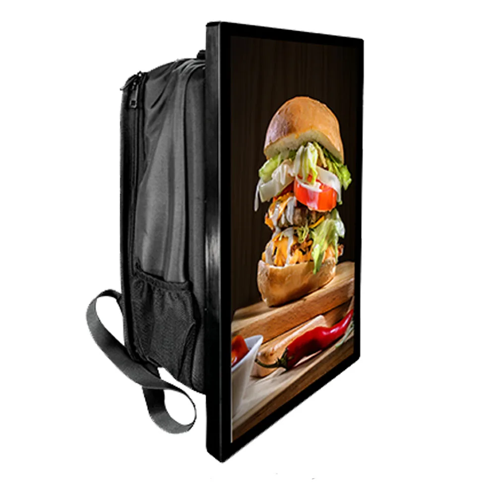 Hot Sale Backpack Billboard Advertising Displays With LCD Programmable 21.5 Inch Screen Human Billboard Advertising Led Display