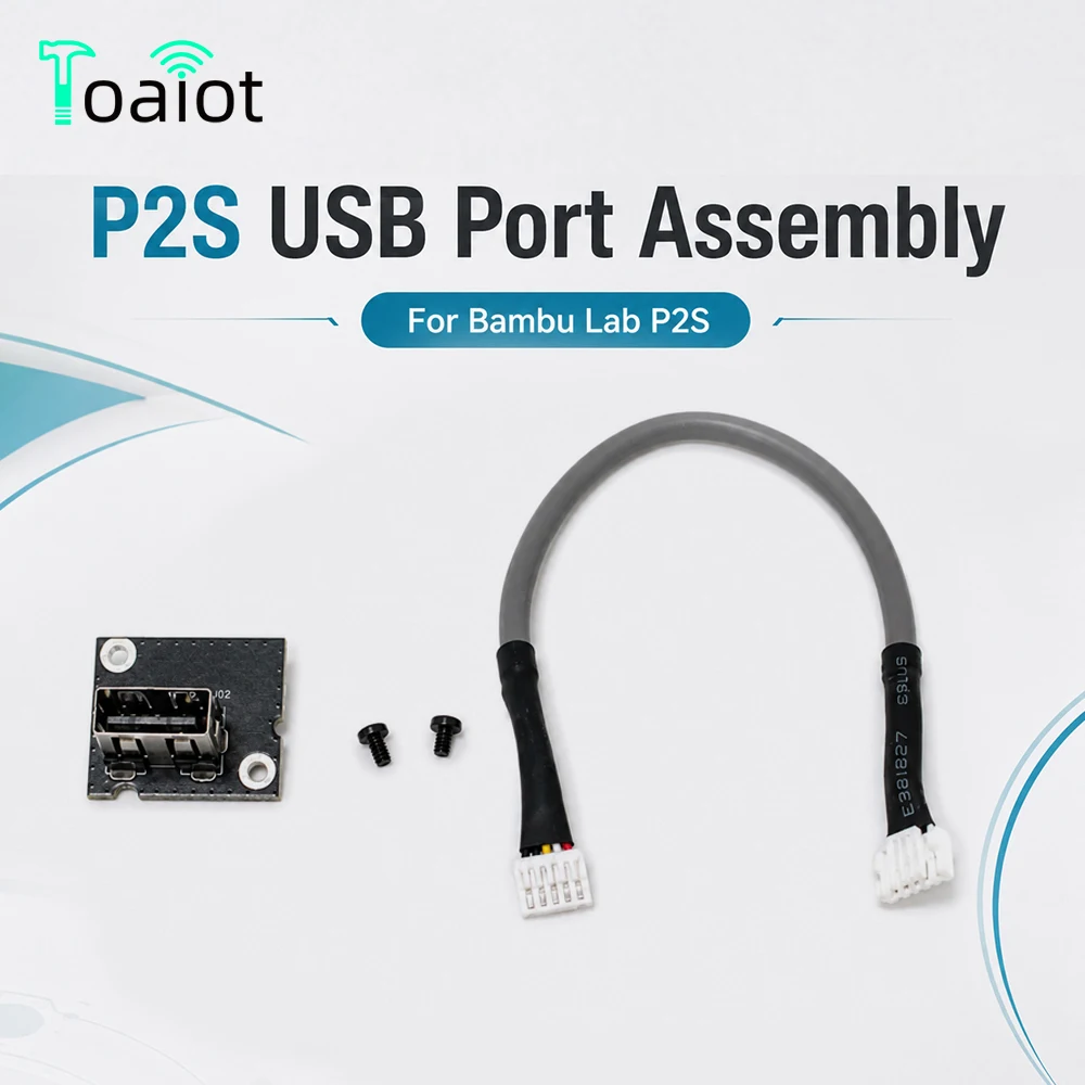 Upgraded USB Port Assembly For Bambu Lab P2S Precision USB Interface Stable Connection And Durable USB For 3D Printer Parts