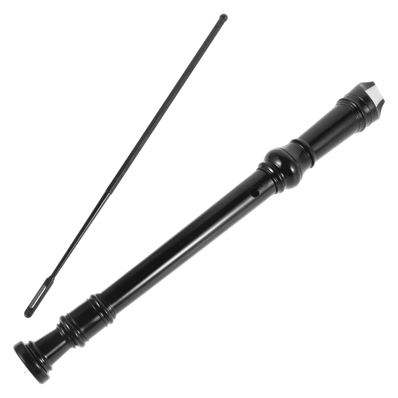 

Elegant 8 Hole Flute Abs Plastic Recorder Musical Instrument For Children Students Home School Entertainment Black