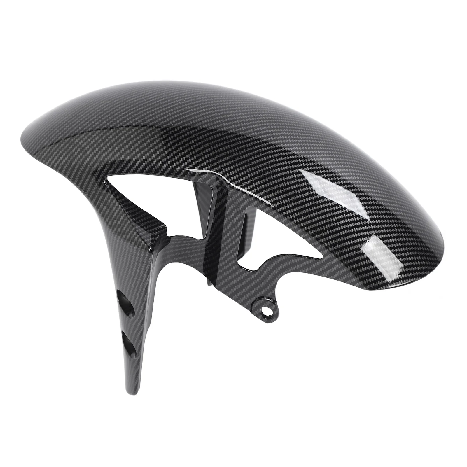 Carbon Fiber Style Front Mudguard Splash Fairing Cover, Aftermarket Replacement For Yamaha YZF R1 R6 MT‑10