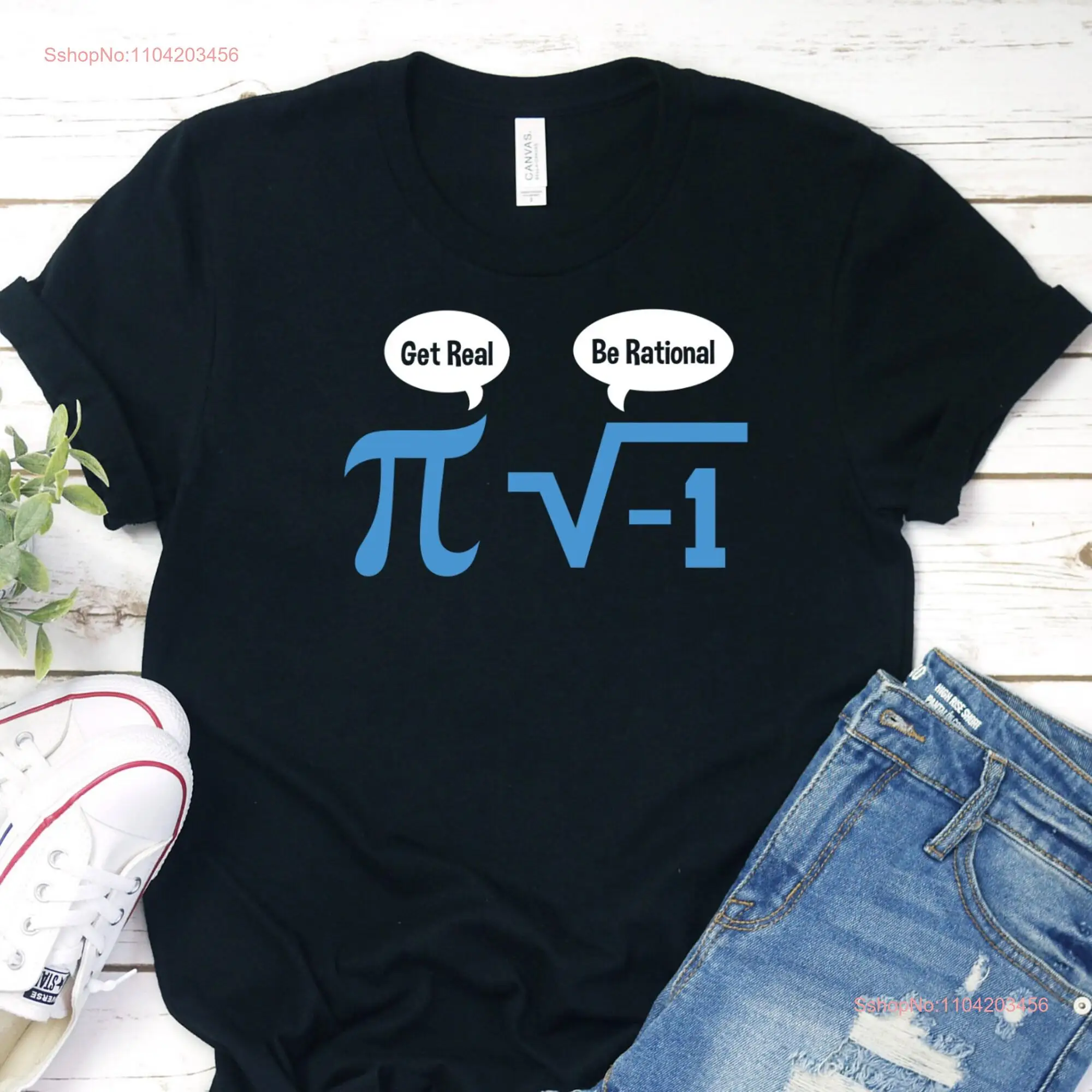 Футболка Pi Be Rational Math Joke Day Geek Teacher с длинными или короткими рукавами