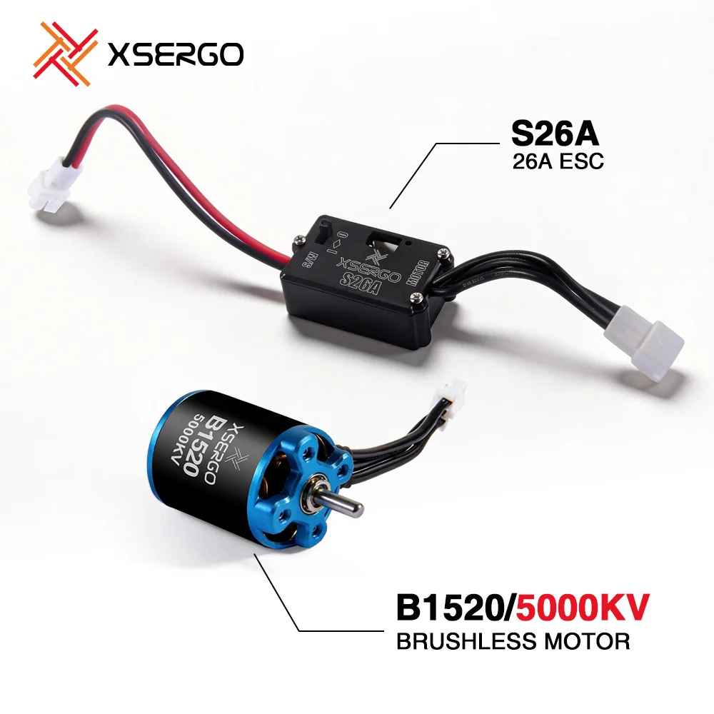 XSERGO 26A 1520 Bürstenloser ESC Power Kit Set für MINI RC Auto 1/18 1/24 1/27 1/28 DIY Montage-Upgrade – Detail 2