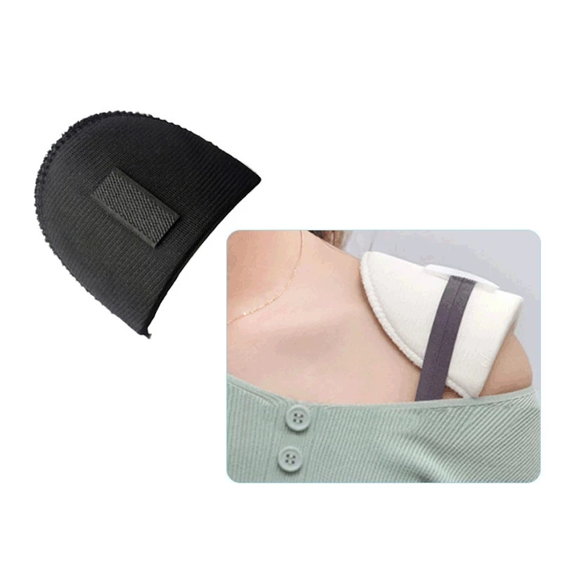 1Pair Auto-stick Shoulder Pad Women Blouse Soft Padded Blazer Overcoat T-shirt Clothes DIY Apparel Sewing Ingredients Accessorie