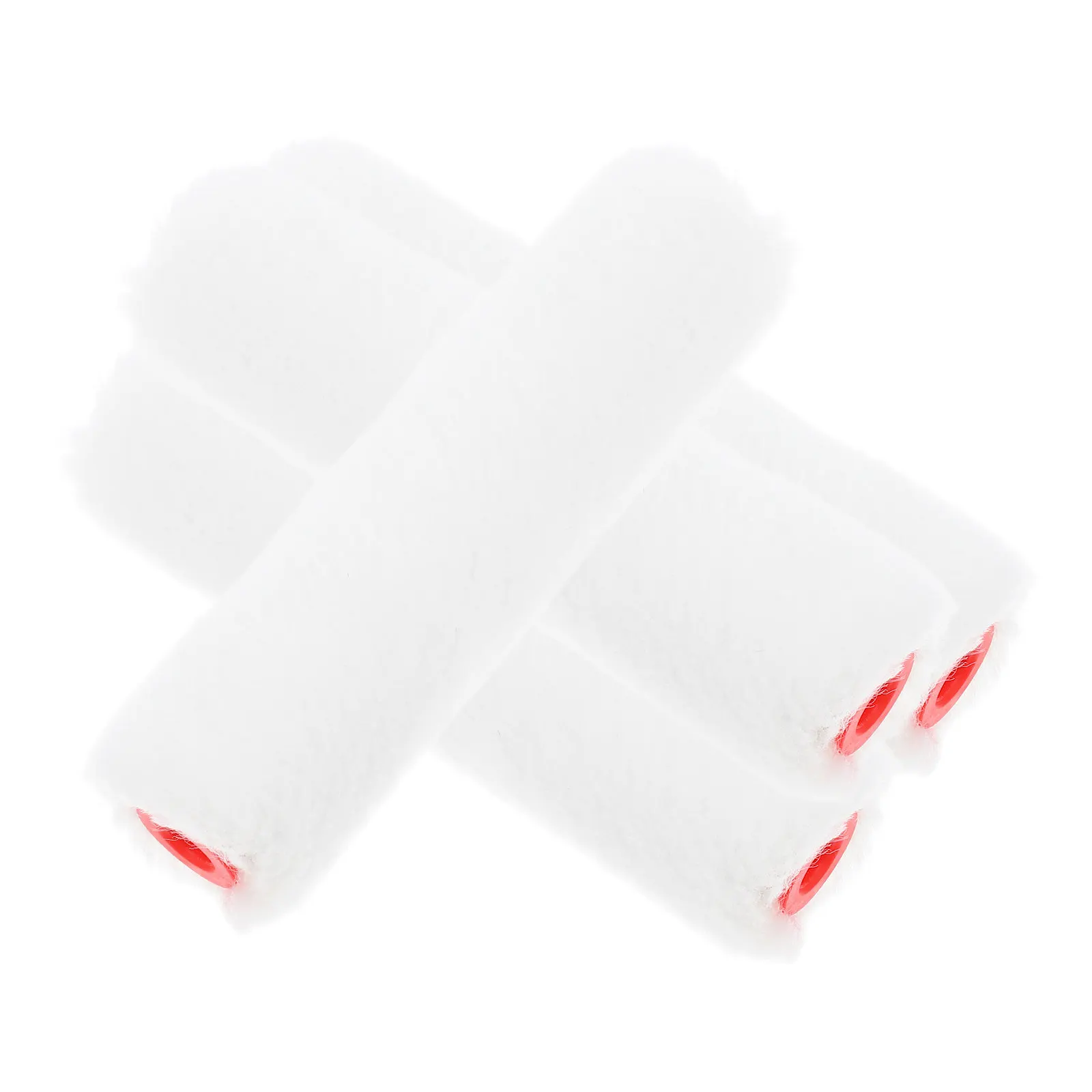 

4 pcs Cotton Paint Roller Covers Refill Replacement Wall Ceiling Painting Small Roller Brush Nap Even Coverage Durable House