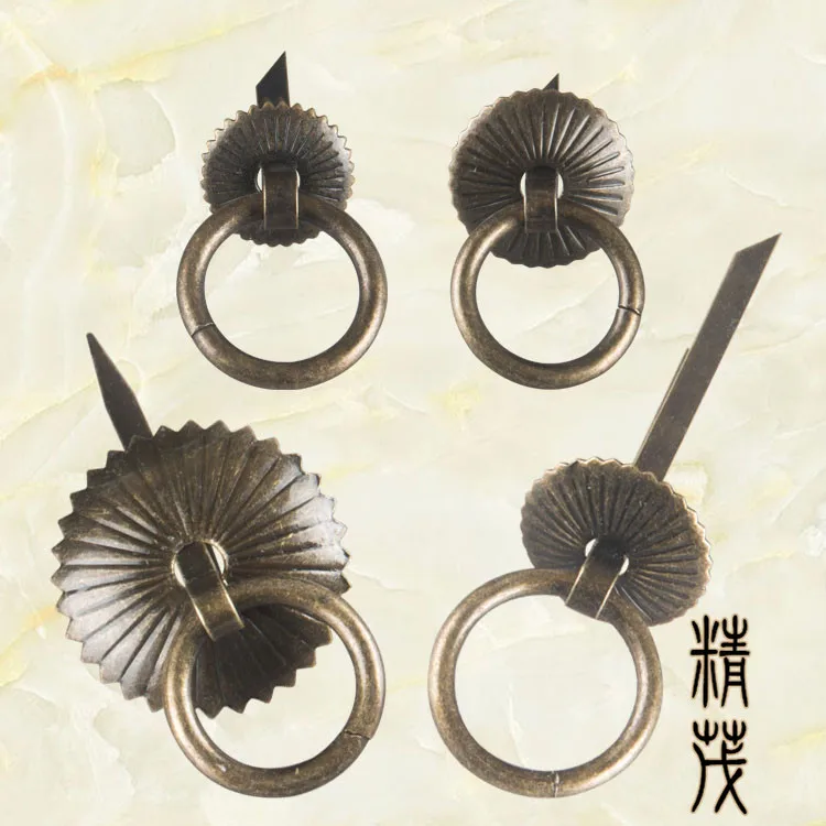 Jingmao Hardware European Bronze Lifting Drawer Ring Single Hole Pull Ring Cabinet Door Handle