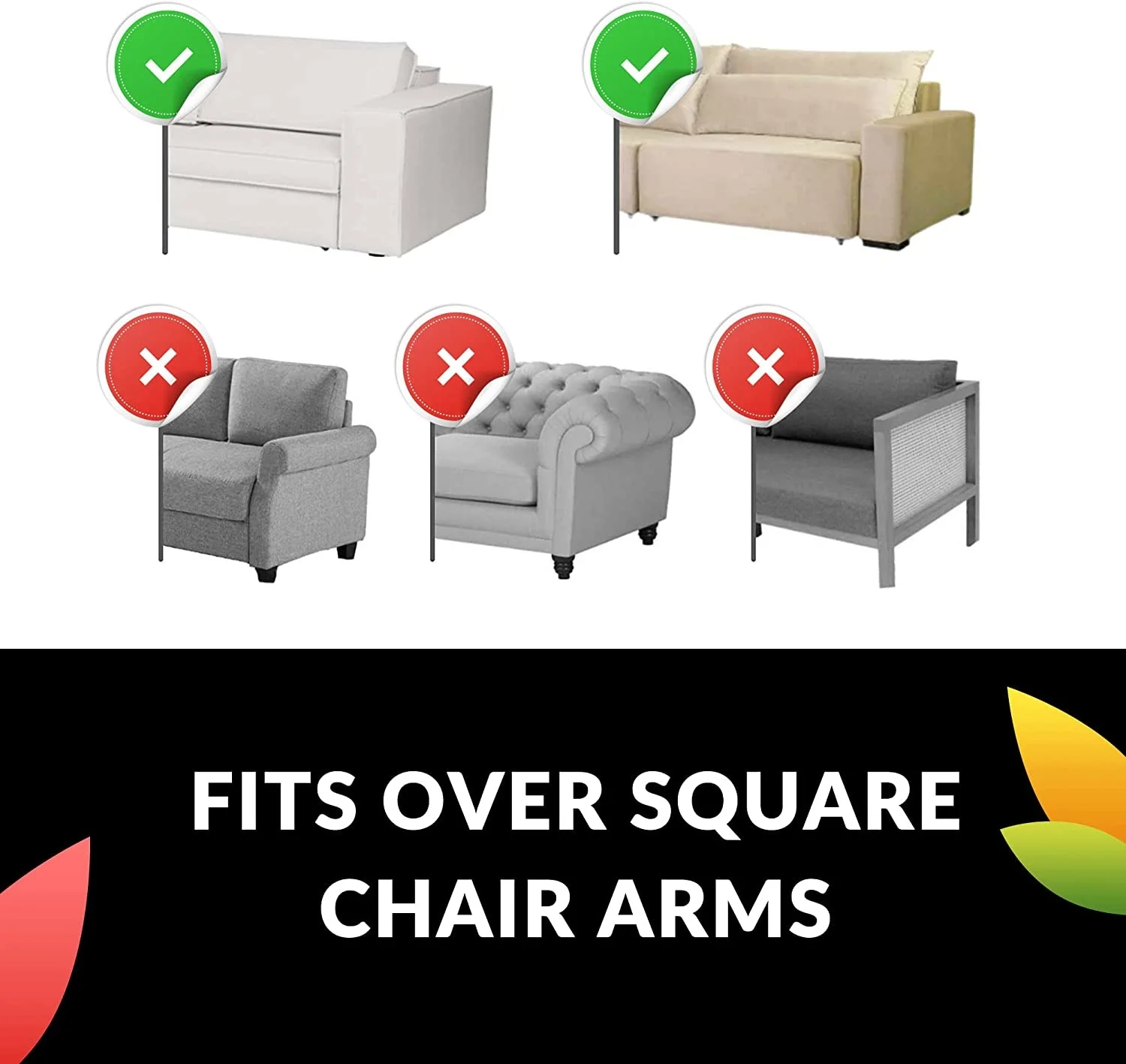 ARKITEKT EX Sofa Tray Table Remote Control And Cellphone Organizer Arm Rest Holder With Pockets Fits Over Square Chair Arms