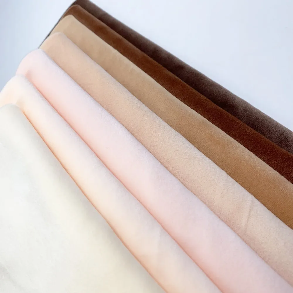 Stretch Plush Fabric, 40 Colors for DIY Sewing