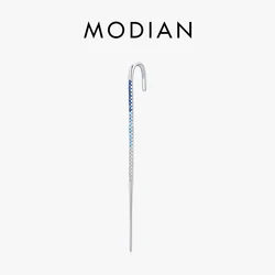 MODIAN Genuine 925 Sterling Silver Fashion Long Stud Earring For Women Hyperbole Exquisite Ear Stud Fine Jewelry Accessroies