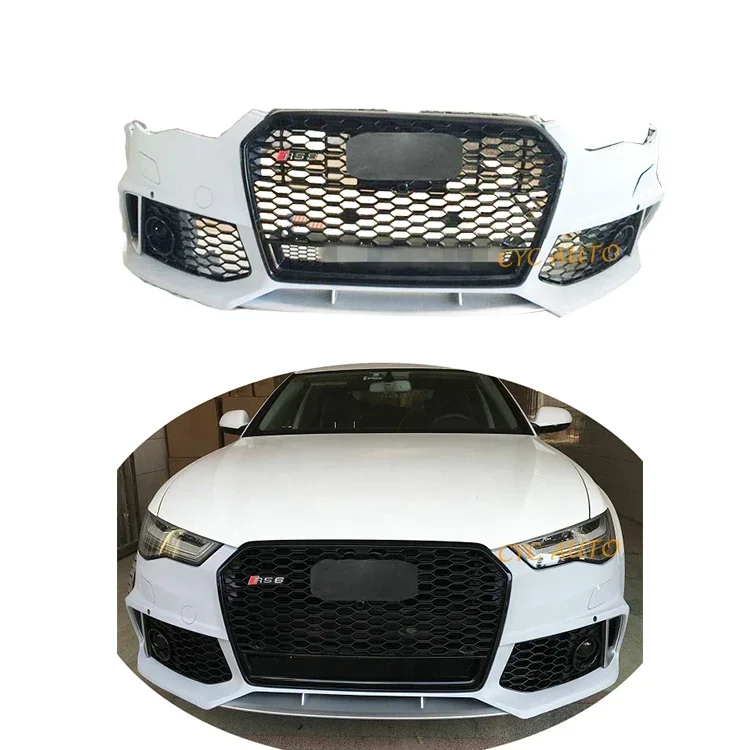 

Car Front Bumper With Grille C8 C7PA RS6 Car Bodykit For Audi A6 S6 2016 2017 2018+