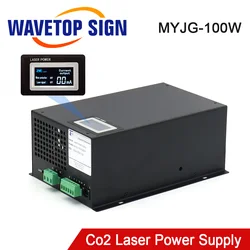 WaveTopSign MYJG-100W 80-100W CO2 Laser Power Supply for CO2 Laser Engraving and Cutting Machine