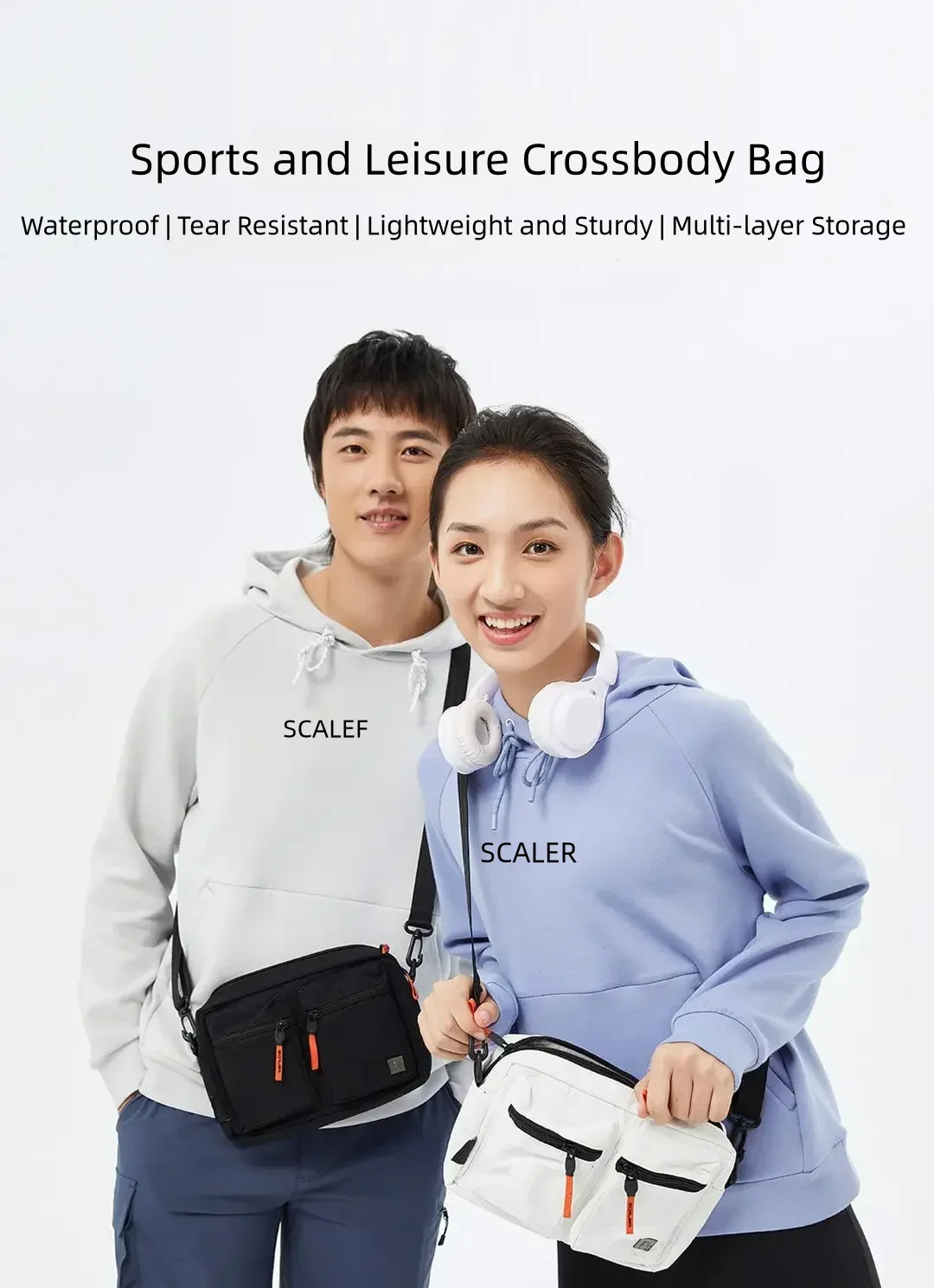 

Free Shipping Water Resistant Tear Resistant Sport Leisure Crossbody Bag