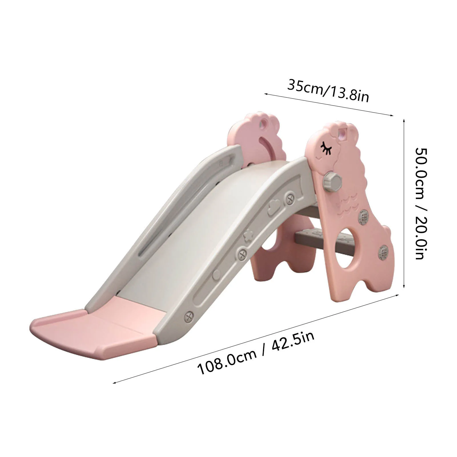 屋内用滑り台 子供用屋内用滑り台 自立式折りたたみ式 2段階段 安定したベースクライマー 幼児用プレイ滑り台 子供用滑り台