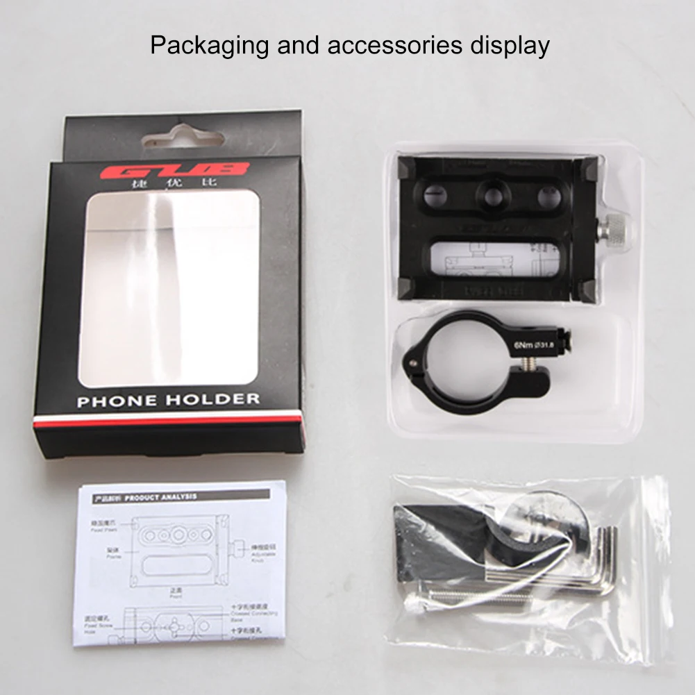 Phone Holder Handlebar Mount Cellphone Clip Stand Portable Motorcycle GUB G-83 Bicycle Waterproof Cycling Elements
