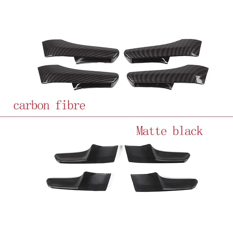 For Toyota Tacoma 2016-2022 ABS Carbon Fiber/Matte black Car Inner Door Switch Handle Protective Cover Car Interior Accessories