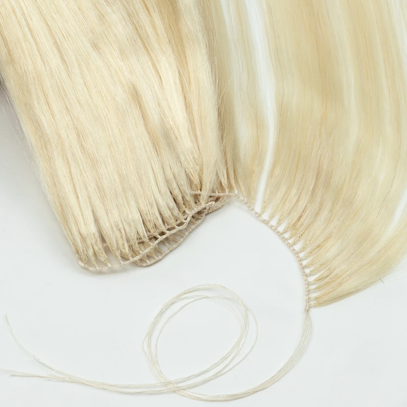 غير مرئية ريشة الشعر شعر الإنسان ريشة تلميح حزم الشعر خياطة طبيعية في ميكرورينج لحمة شعر 50 سنتيمتر 120 السواحل