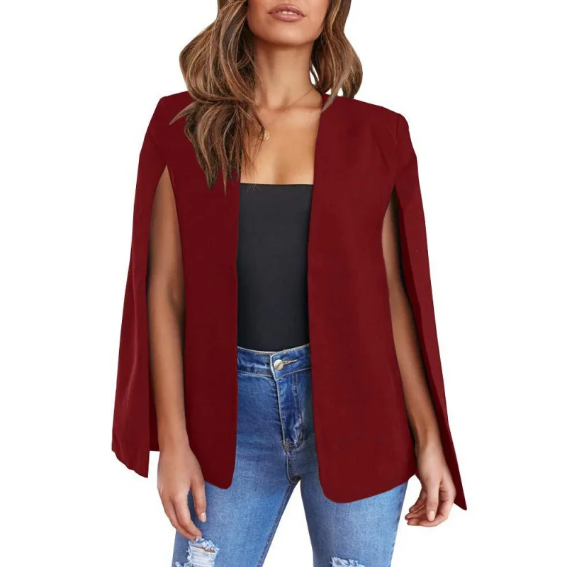 

Women's awl Coat Outerwear Multi-color Trendy Vest Small Suit Pure Color 2023 Autumn Faion Ladies' Premium Apparel