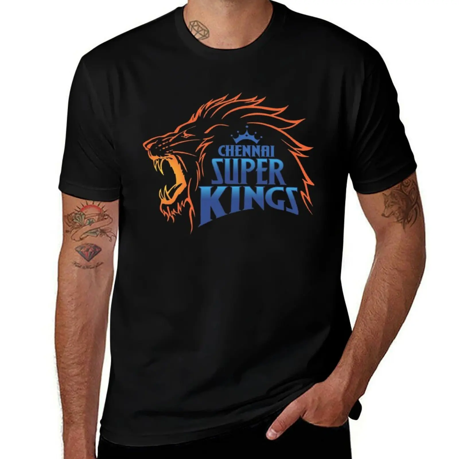 

Chennai Super Kings T-Shirt Funny t-shirt custom t-shirts quick-drying affliction shirts mens designer t shirt