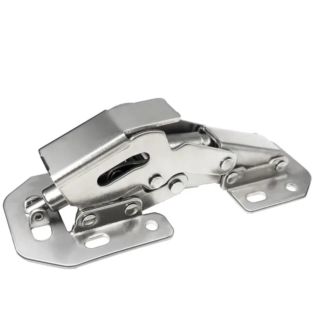 

2PCS/Set Folding Door Shelf Hinge Hidden Bracket Table Cabinet Furniture Parts Sprung Folding Hinges Holefree Furniture Hinges