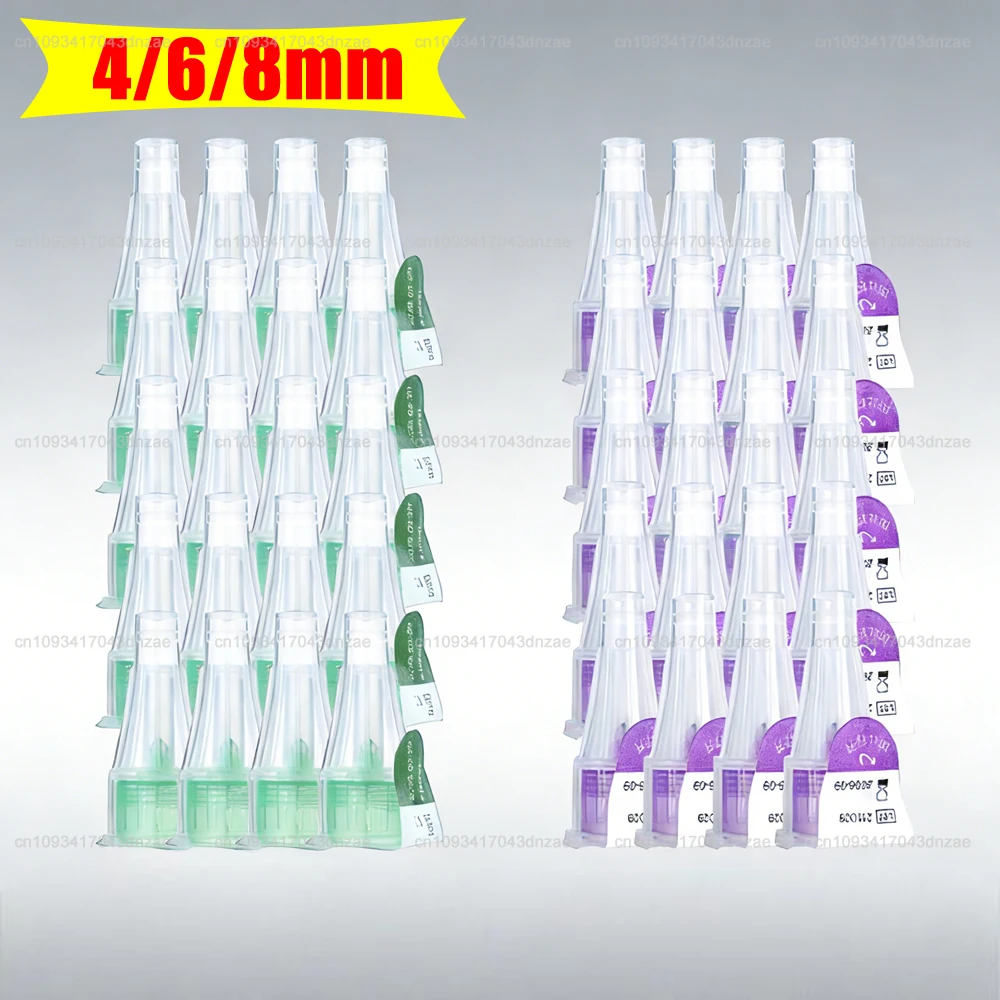 

100-500PCS 4/6/8mm Painless Insulin Pen Tip for Lilly Insulin Injection Pen Sterile Individual Packaging 3ml Insulin Cartridges