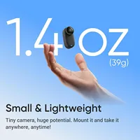 Insta360 GO 3S 4K Tiny Portable Vlogging Camera,Hands-Free POVs,Mount Anywhere,Stabilization,140 Min Battery Life,10m Waterproof