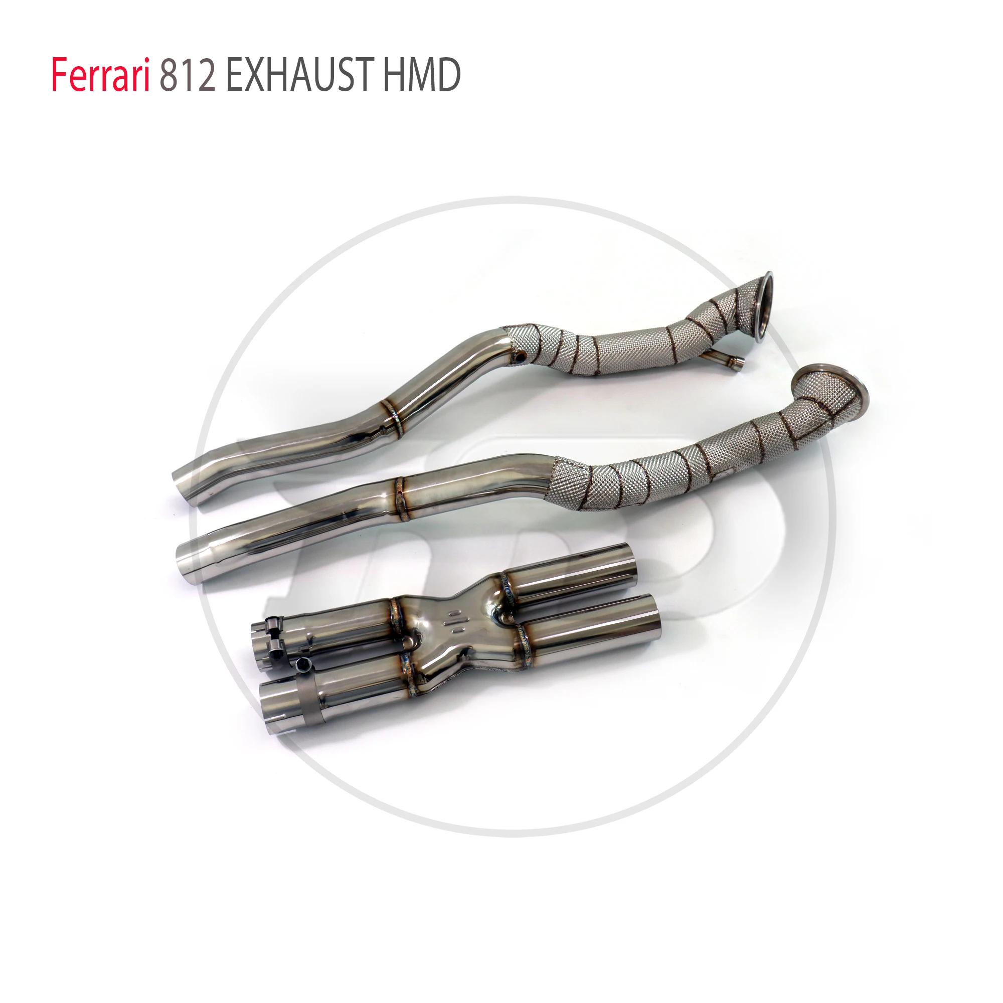 HMD Exhaust System Performance Downpipe for Ferrari 812 6.5L Stainless Steel Race X Pipe With Catalytic Converter Header