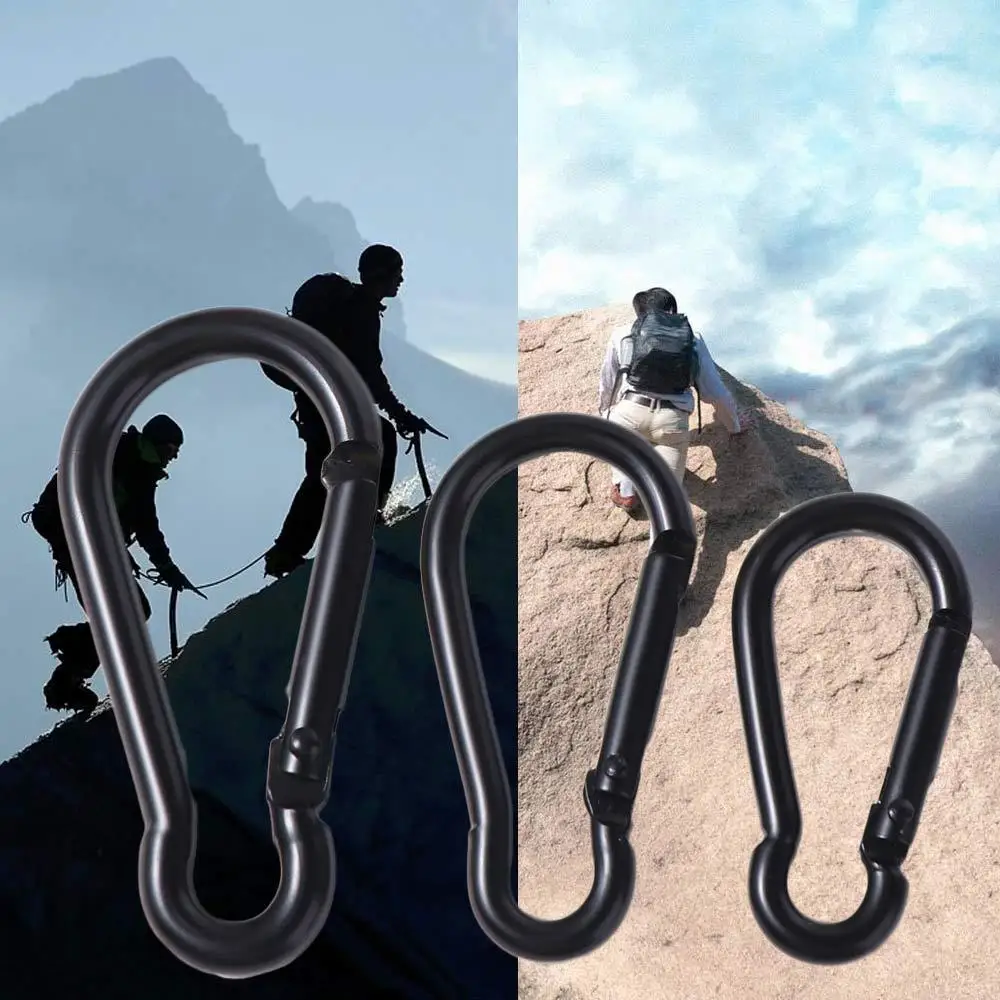 

5pcs Gourd Shaped Gourd Carabiner Keychain Quick Link Aluminum Alloy Mountaineering Hook Electrophoresis Durable