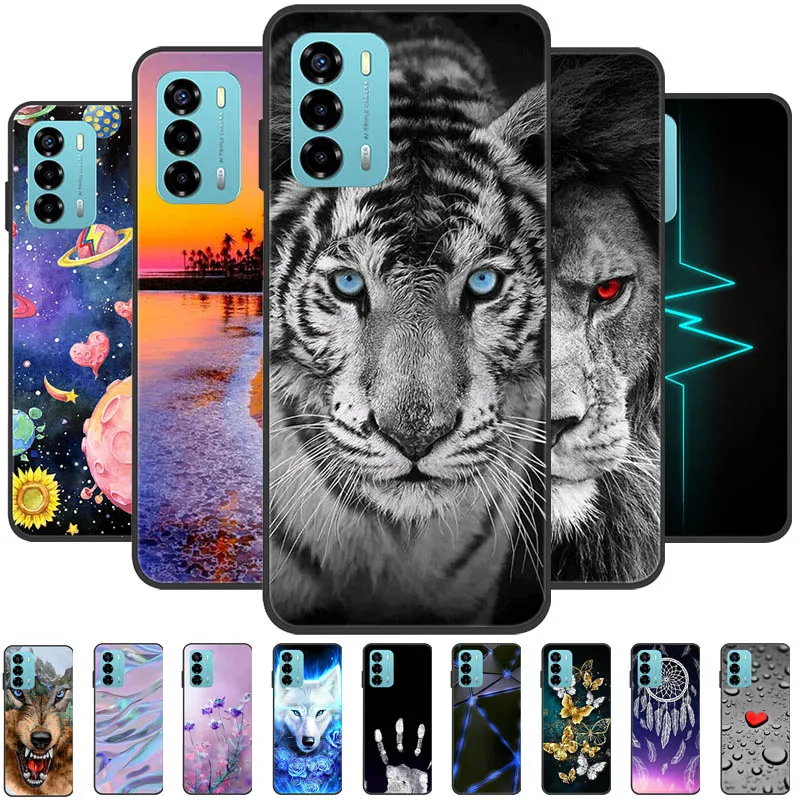 For ZTE Blade A72 4G 5G Case A72s Optus X Max Black Silicone Soft TPU Phone Cover For ZTE V41 Smart Protective Bumper Fundas