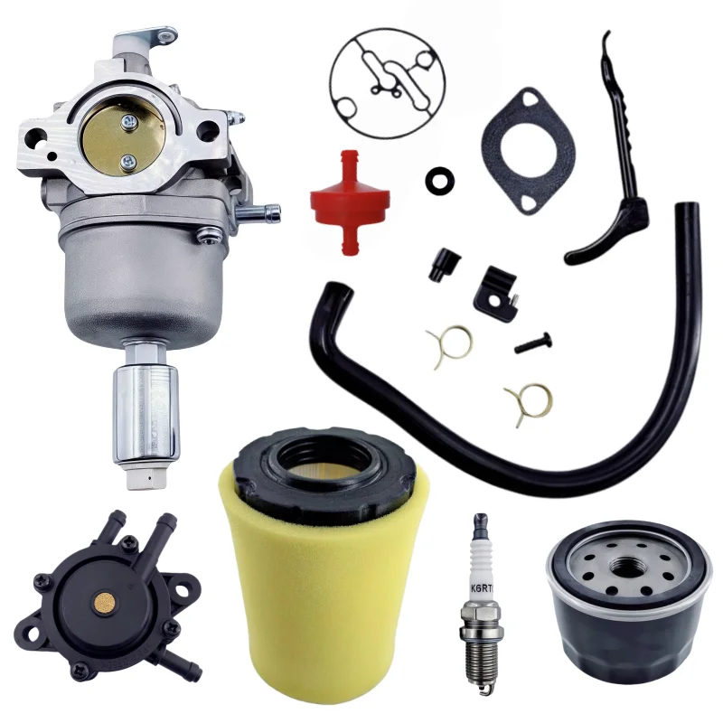 D100 Carburetor for John Deere LA115 LA105 LA110 Troy Bilt Pony 42-in Riding Lawn Tractor 13WM77KS011 with 796031 Air filter