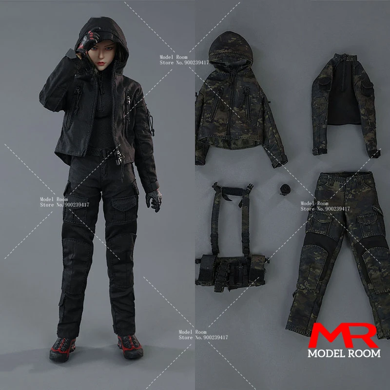 Fire Girl Toys FG096 1/6 Female Combat Suit Tactical Attire Clothes Model Fit 12'' Soldier Action Figure Body Dolls