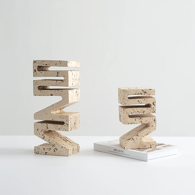 Contemporary Geometry Resin Decorative Stones Creative Minimalist Style Living Room Sample Room Sales Office Decor Accessories