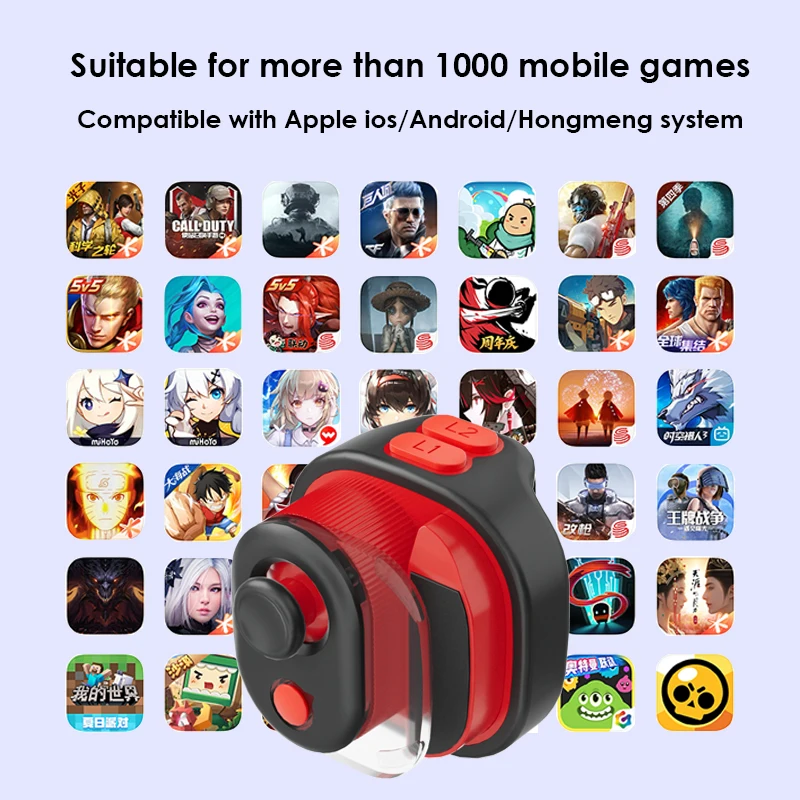 บลูทูธ5.0เกม Controller Gamepad สำหรับ IPhone IPad IOS / Android / Hongmeng Gaming LOL CF เกม Controller จับ