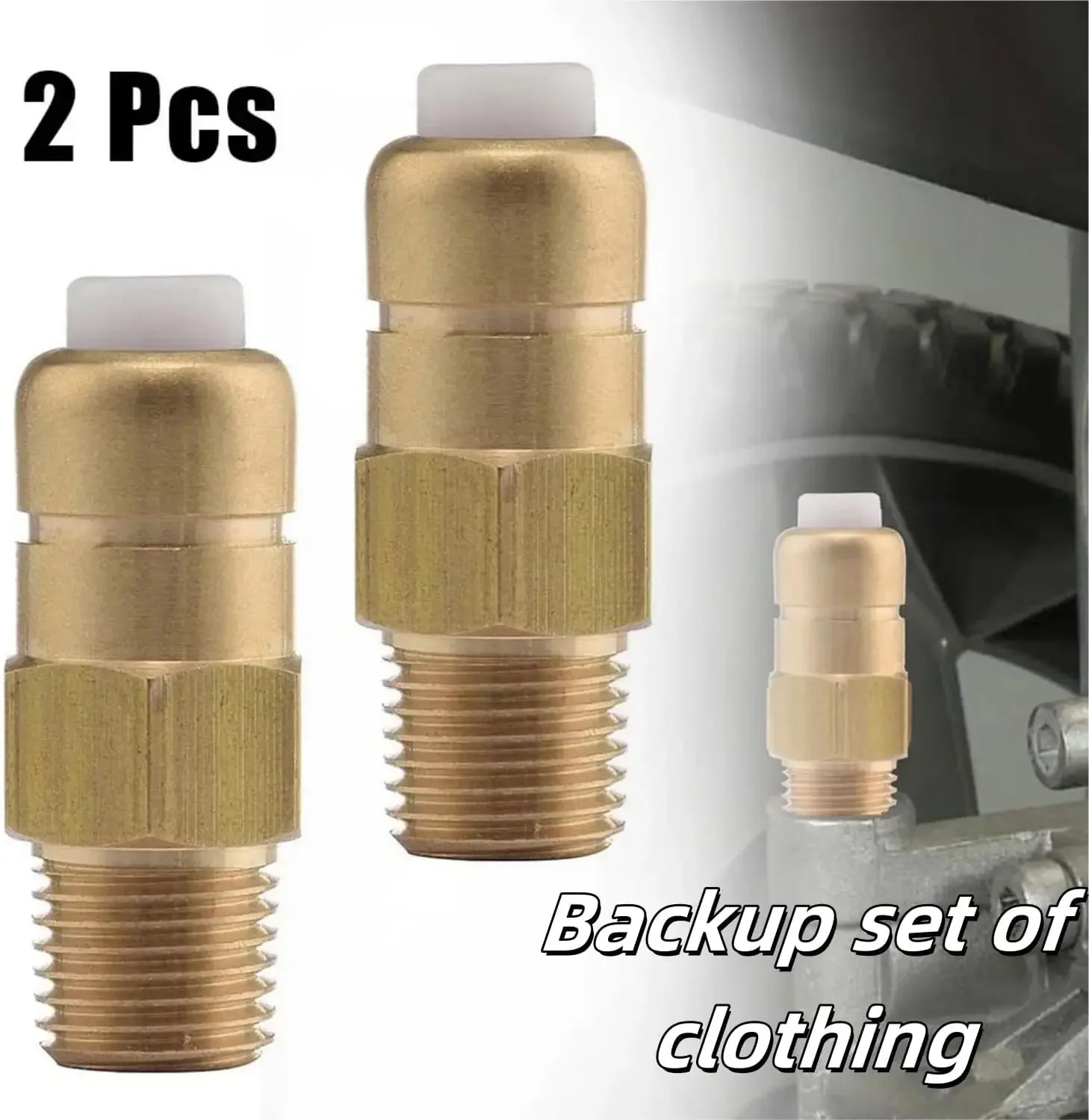 2-Pack 1/4 Inch NPT Pressure Washer Thermal Release Valve – Brass Replacement for Models 208673GS, 21783GS, 194298GS, B3090GS