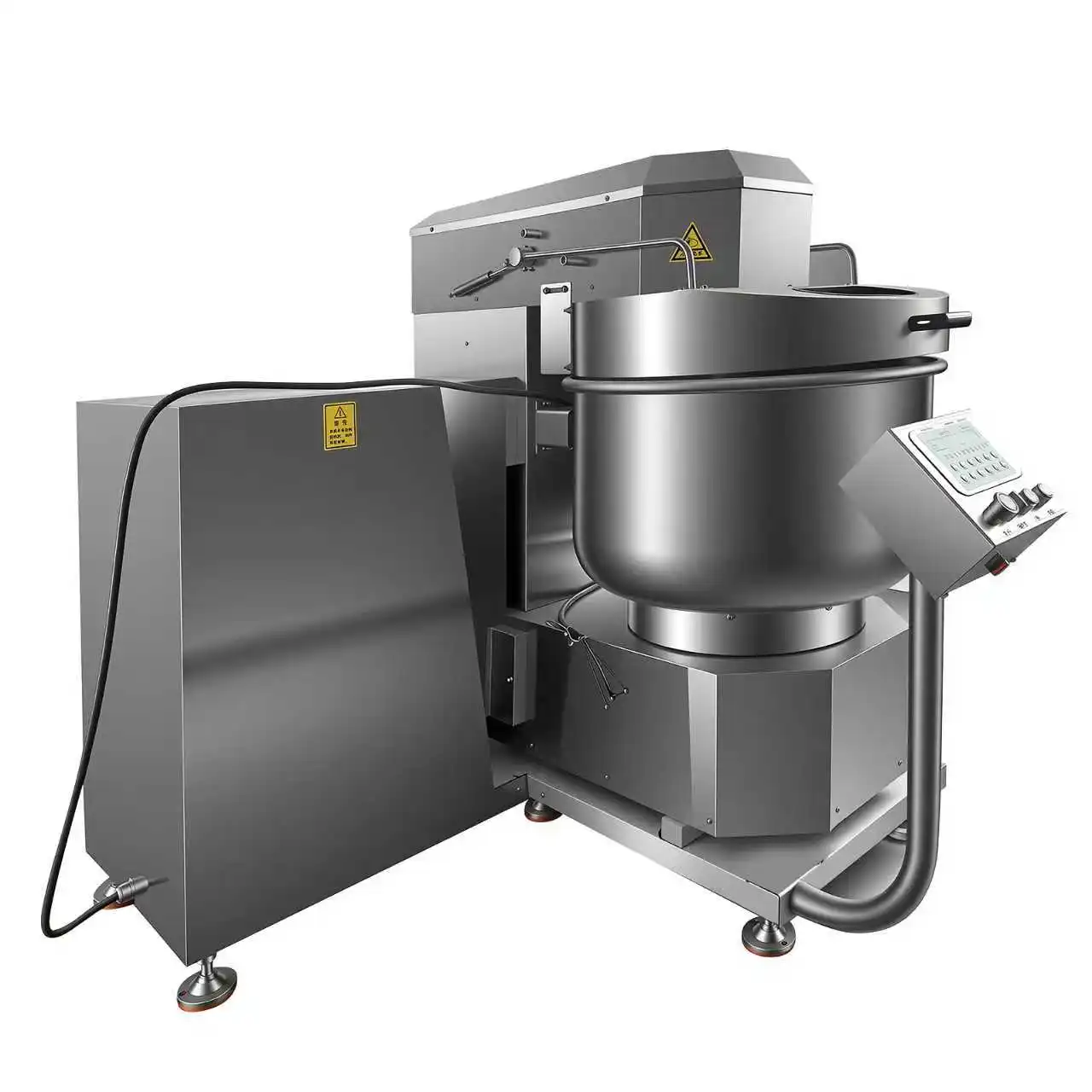 Hydraulic Tilting Bowl Spiral Dough Mixer 75 - 125 kg Automatic Dough Dumping for Bakery Food Factory