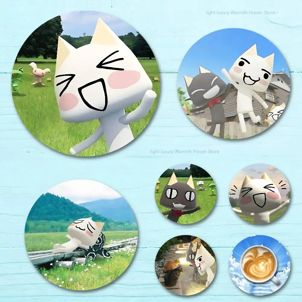 

Funny T-Toro I-Inoue Round Anime Wooden Coasters DIY Decorations Birthday Valentine Gifts