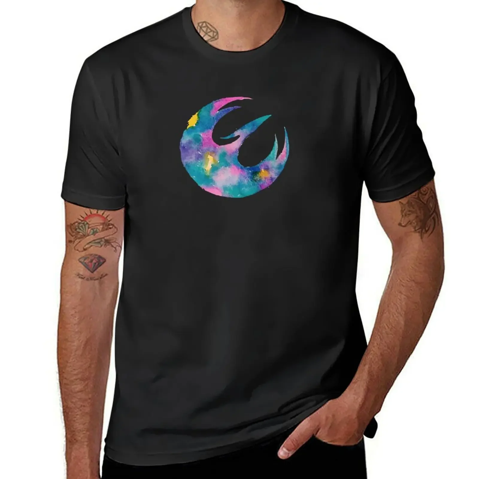 Watercolor Sabine (black) T-Shirt plain custom t shirt men tshirt