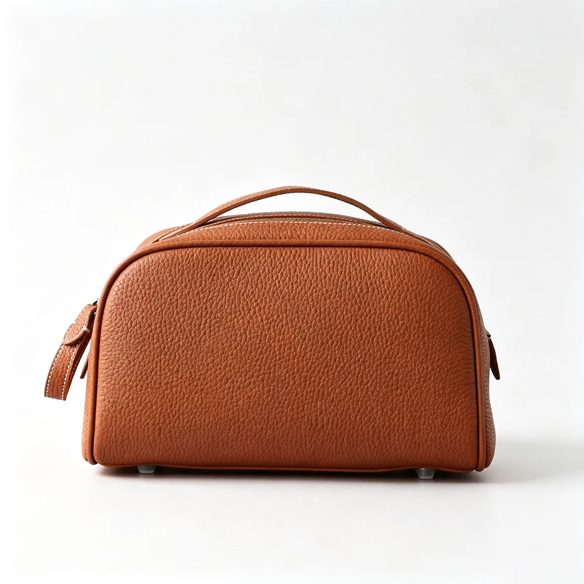 Erstklassige Kosmetiktasche aus Rindsleder für Damen, Hochwertige Tragbare Reise-Kosmetiktasche mit Großer Kapazität, Weiche Luxus-Toilettentasche – Detail 12